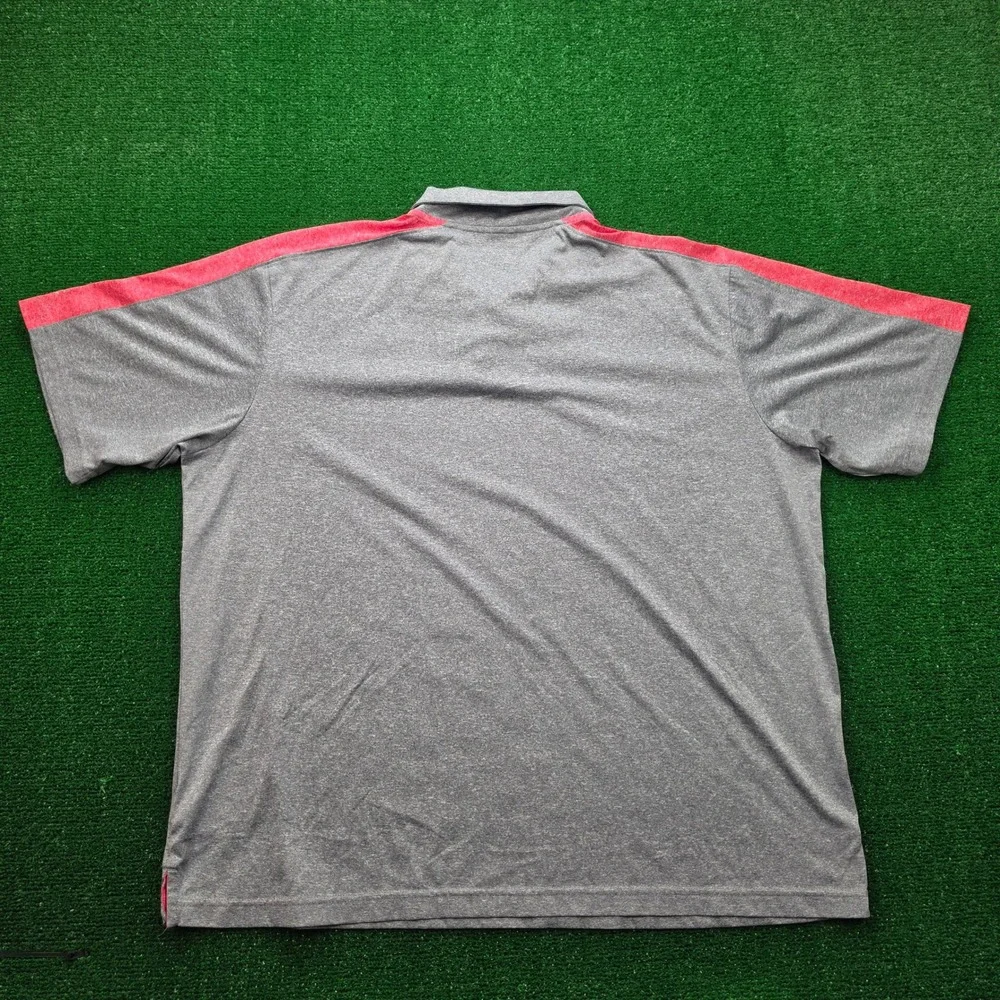 Georgia Bulldogs Champion Performance Polo Shirt Mens 2XL Gray Red NCAA Golf